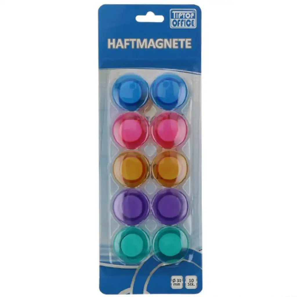 Spirit: White Board farbige Tafelmagnete 30mm 10er-Set kép 1