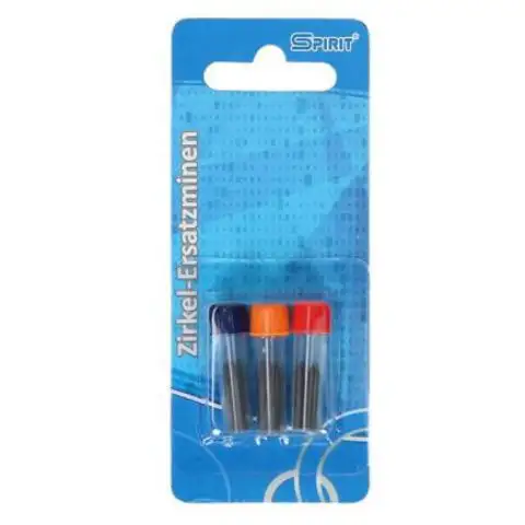 Spirit: Zirkel-Set 3-teilig in Kunststoffbehältern