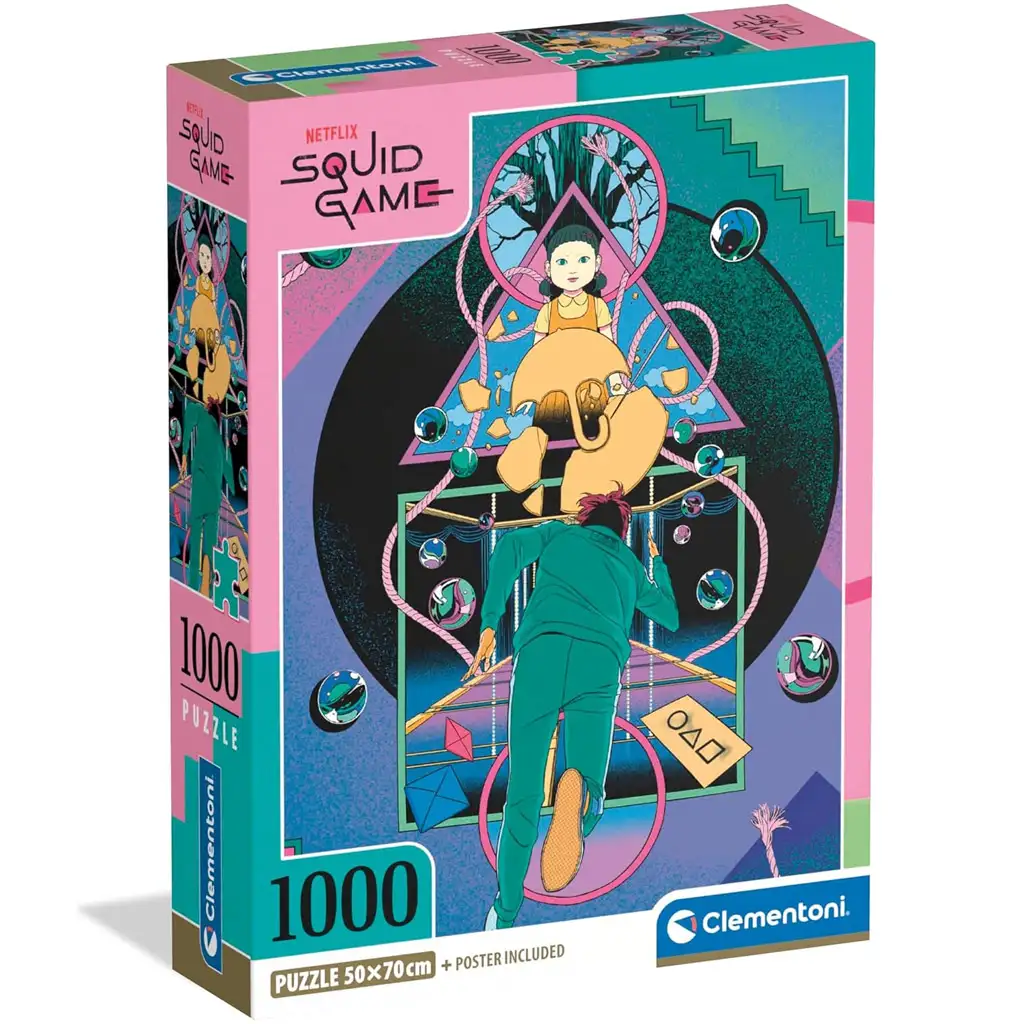 Squid Game 2: Gewinne dein Leben 1000-teiliges Puzzle - Clementoni