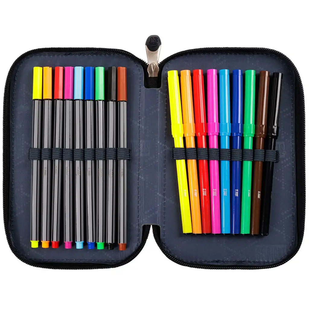 St.Right Black Cats zweistöckiges gefülltes Federmäppchen kép 2