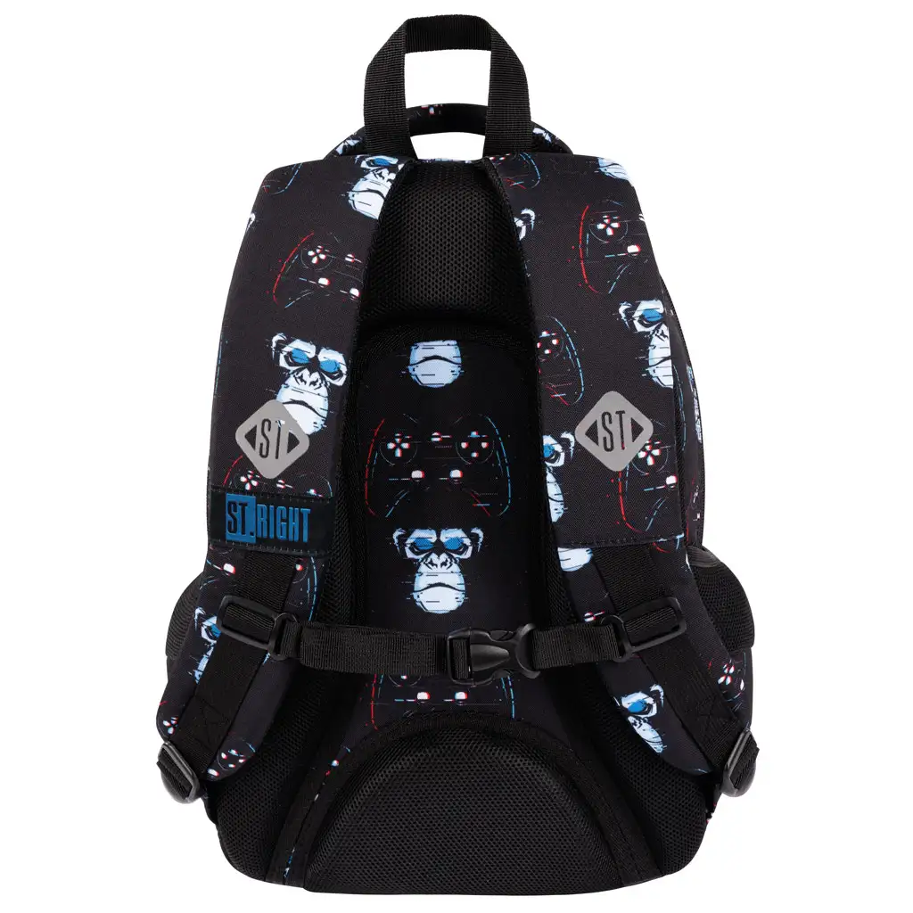 St.Right Blue Gamer ergonomischer Schulranzen, Rucksack BP26 39x27x17cm kép 2