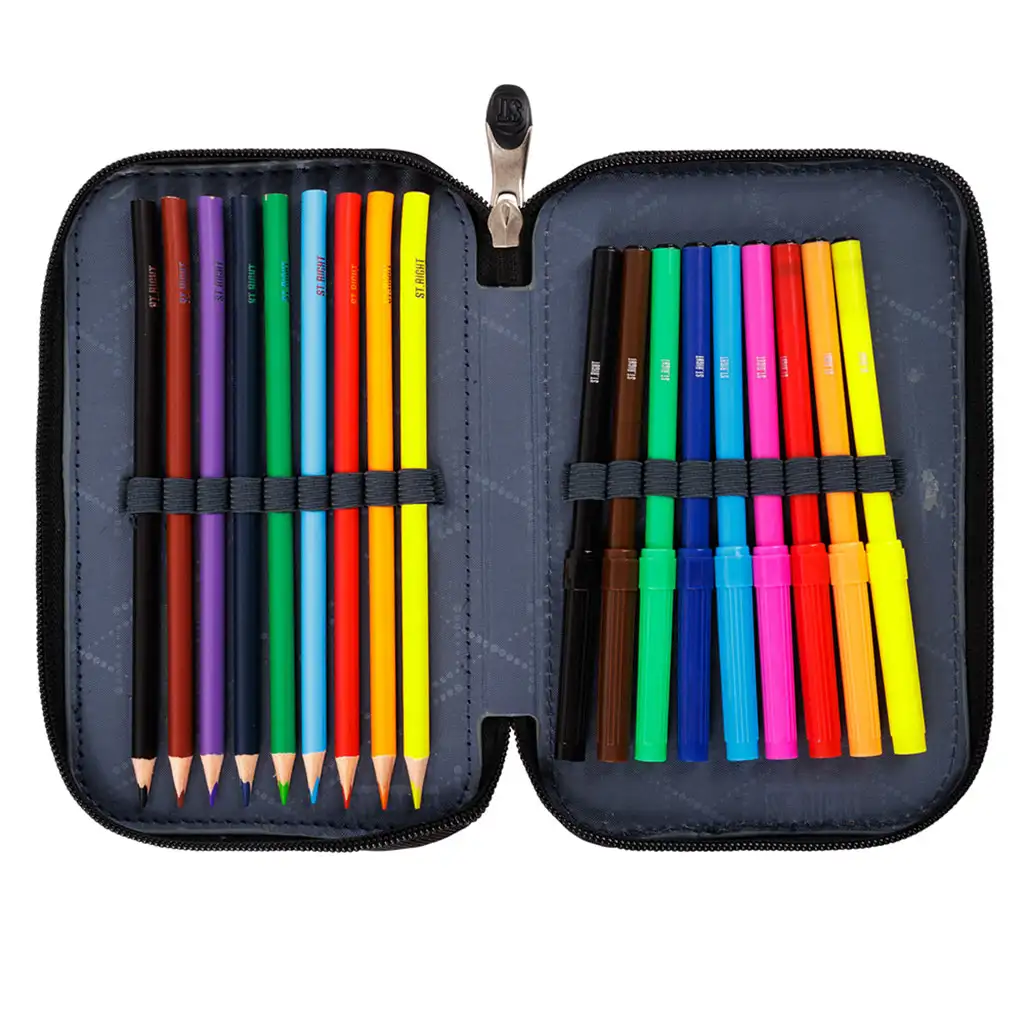 St.Right Blue Gamer zweistöckiges gefülltes Federmäppchen kép 2