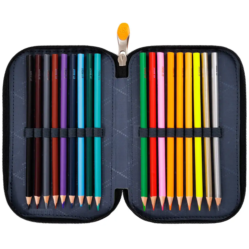 St.Right Classic Ball dreistöckiges gefülltes Federmäppchen kép 4