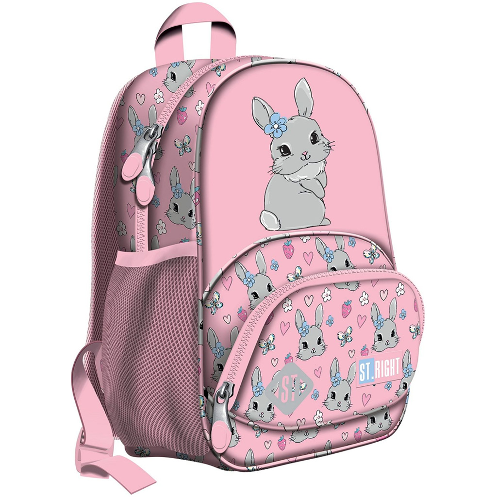 St.Right Cute Rabbit Schulranzen mit Kaninchenmotiv, Rucksack BP70 32x22x11,5 cm