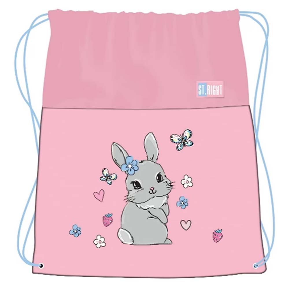 St.Right Cute Rabbit Turnbeutel, Sportbeutel 43x34 cm