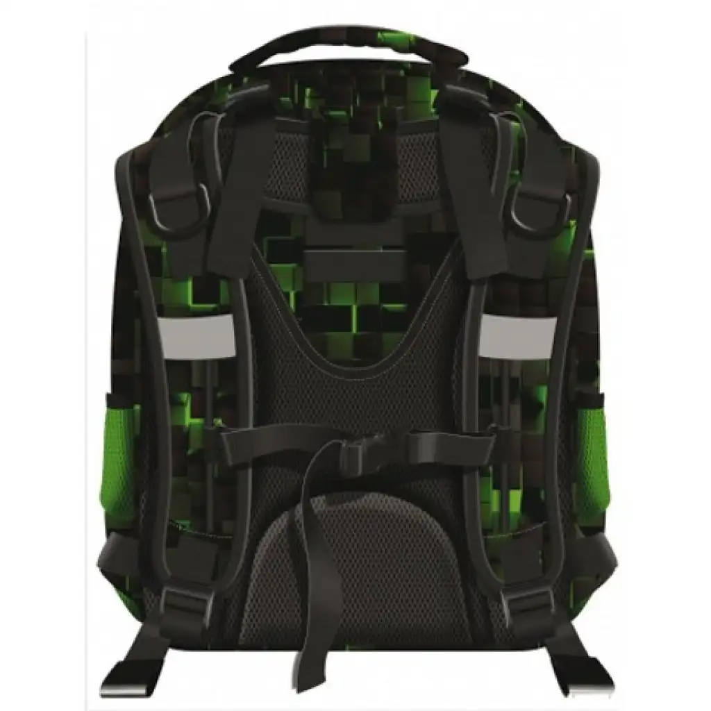 St.Right Dark Game zweifächiger Schulranzen, Rucksack 39x30x18cm