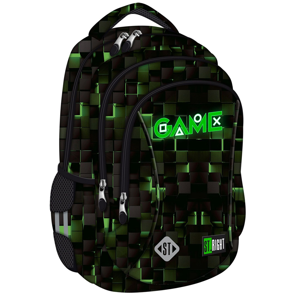 St.Right Green Game Schulranzen, Rucksack BP77 44x29x22 cm