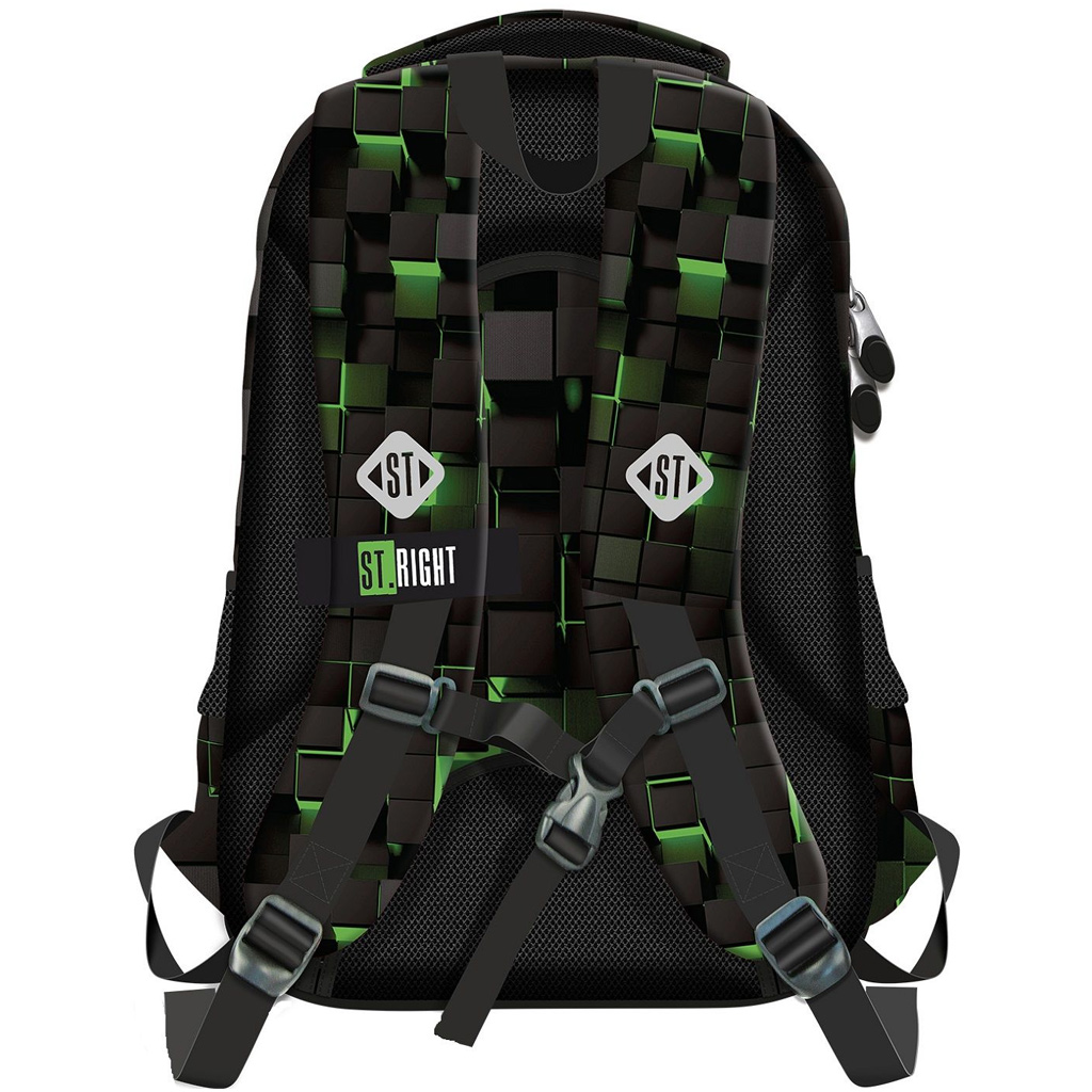 St.Right Green Game Schulranzen, Rucksack BP77 44x29x22 cm kép 2
