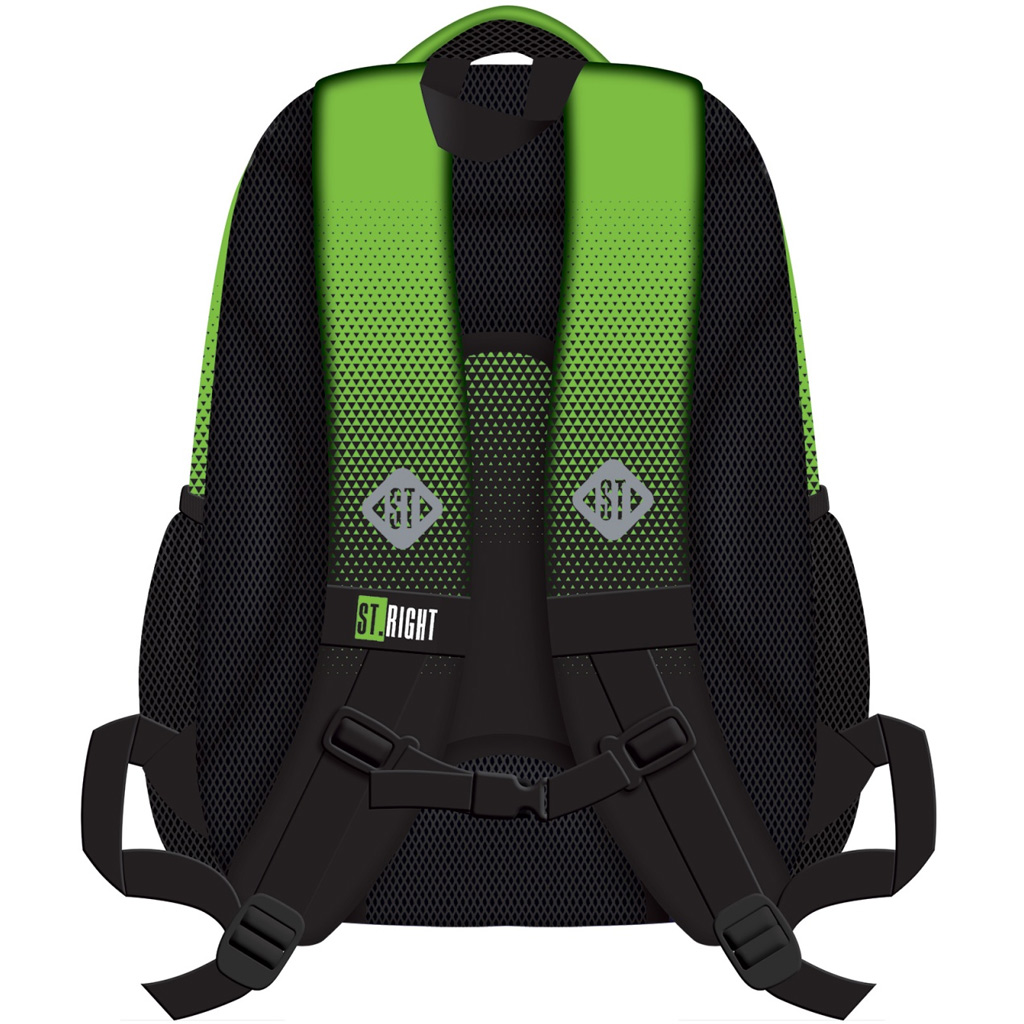 St.Right Green Gradien Schulranzen, Rucksack BP05 42x30x19cm kép 2