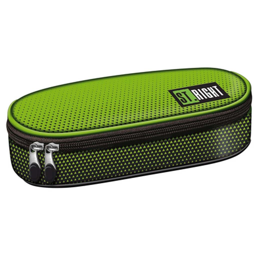 St.Right Green Gradient ovales Federmäppchen PC01 23x9,5x6cm