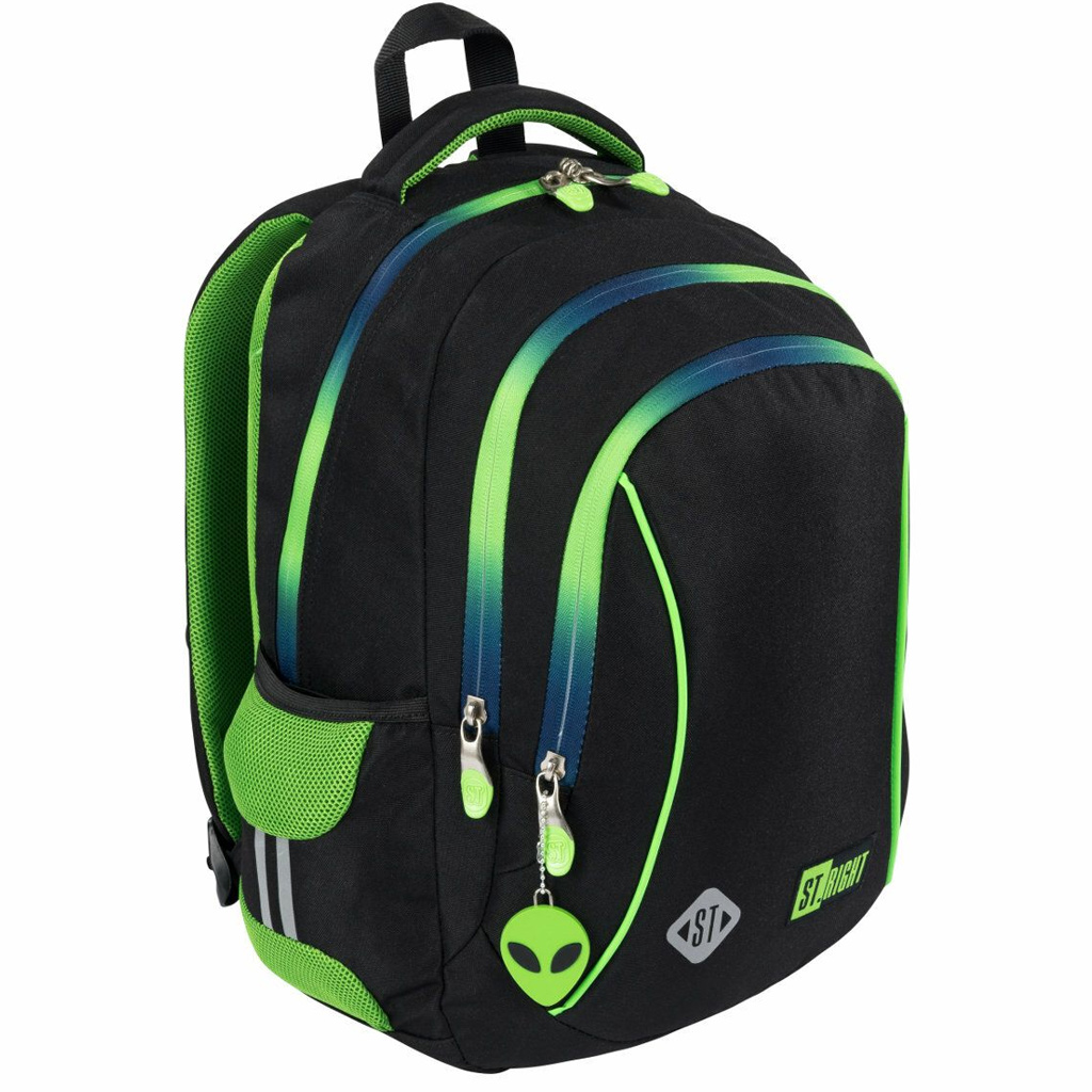 St.Right Green Power Schulranzen, Rucksack BP26 39x27x17cm