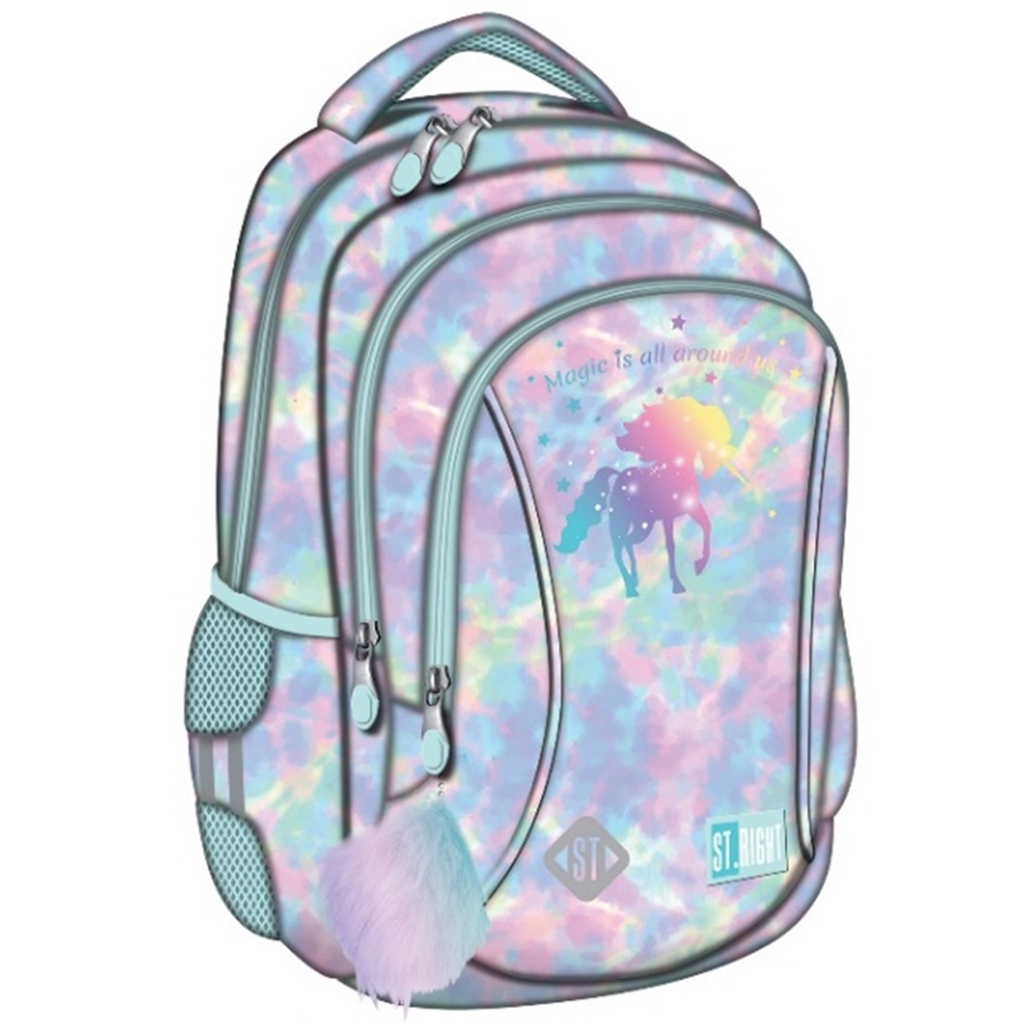 St.Right Magic Unicorn Schulranzen, Rucksack BP26 39x27x17 cm