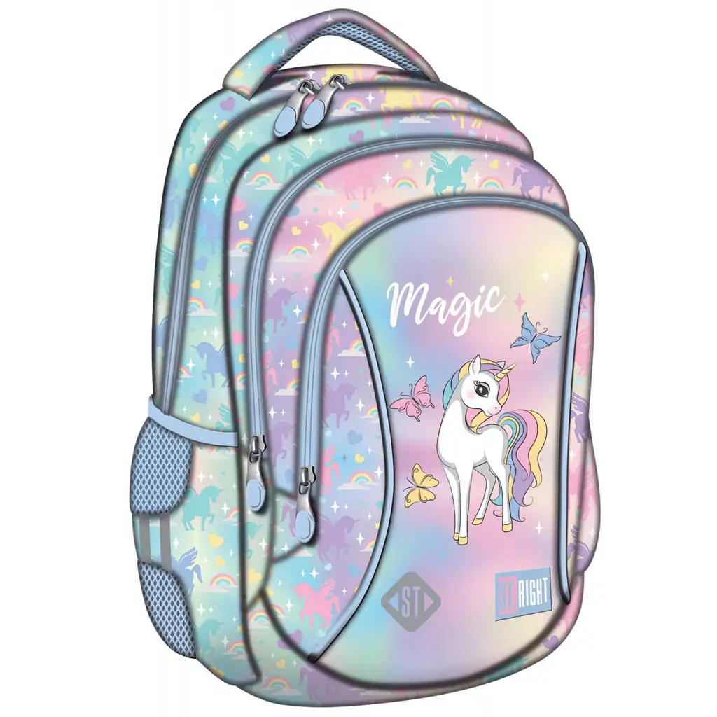 St.Right Magic Unicorn Schultasche, Rucksack BP26 39x27x17cm