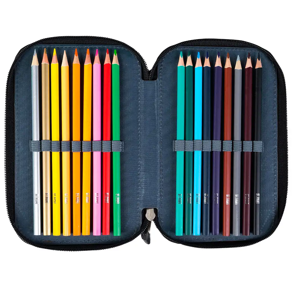 St.Right Moro dreistöckiges gefülltes Federmäppchen kép 4