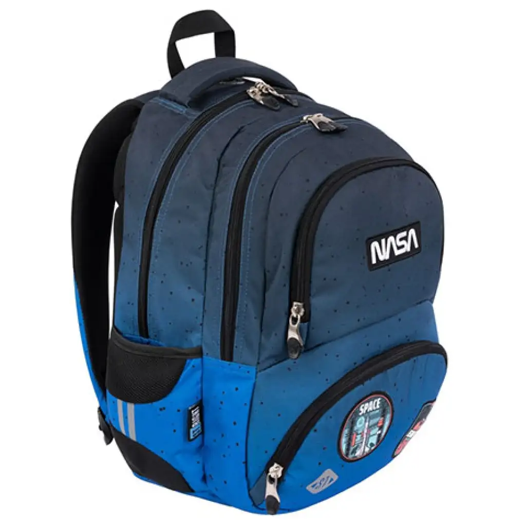 St.Right Space Moon Nasa vierfach unterteilte Schultasche, Rucksack 40x28x18cm kép 3