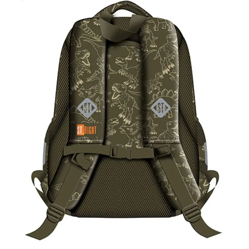 St.Right T-Rex Junior dreifach unterteilte Schultasche, Rucksack 39x27x17cm kép 2