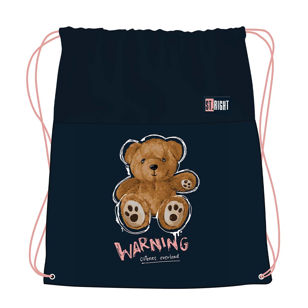 St.Right Teddy Bear Turnbeutel, Sportbeutel 43x34 cm