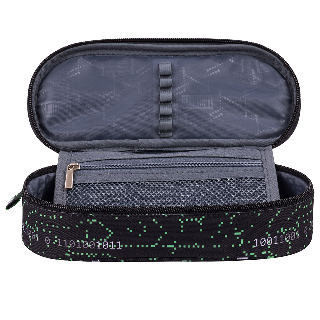 St.Right VR Gamer schwarzes ovales Federmäppchen PC01 23x9,5x6cm kép 2