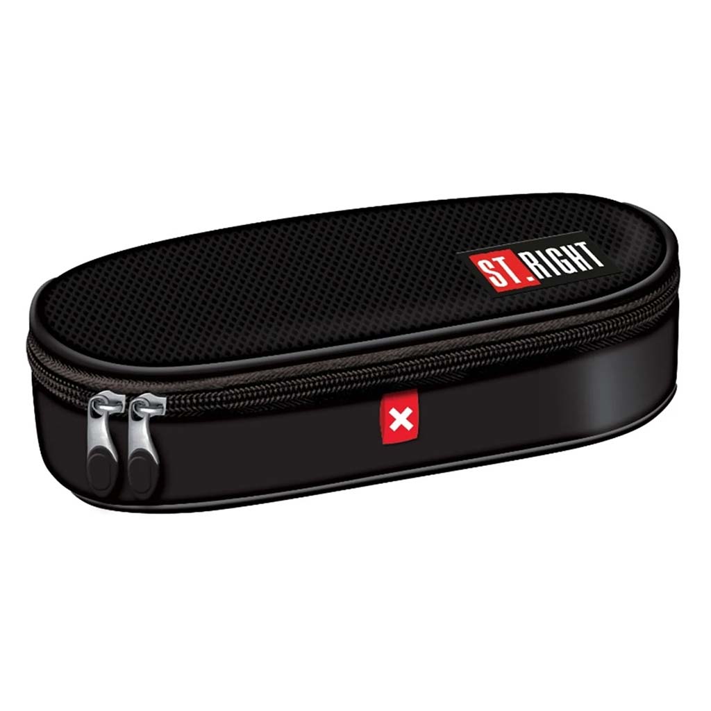 St.Right X White ovales Federmäppchen PC01 23x9,5x6 cm