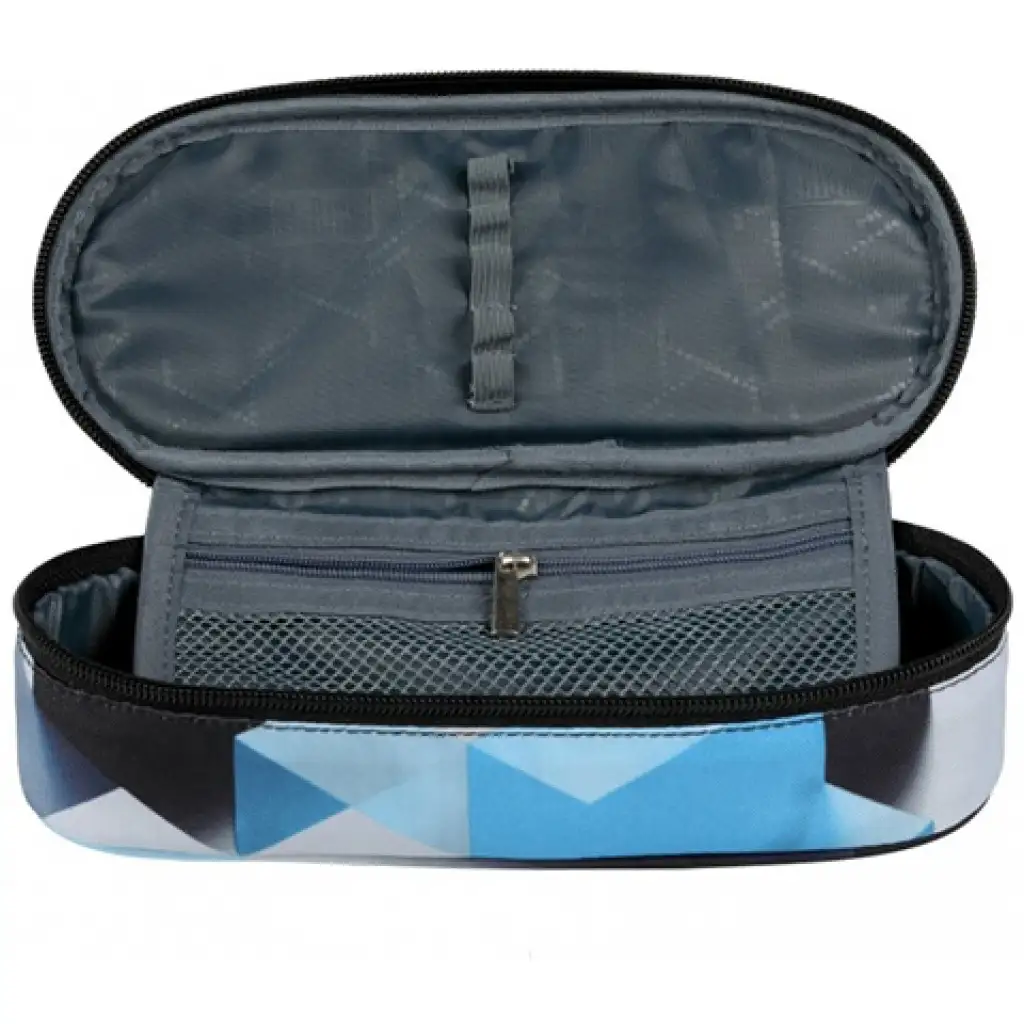 St.Right buntes ovales Federmäppchen mit 3D-Muster 23cm kép 2