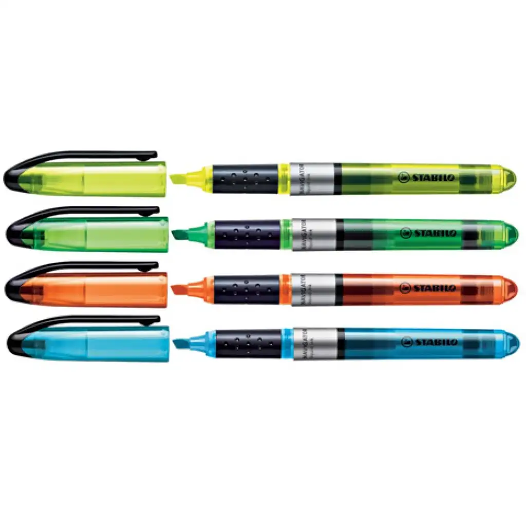 Stabilo: Navigator Textmarker 1-4mm 4er-Set kép 2