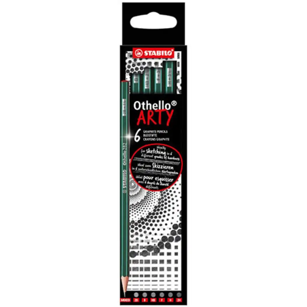 Stabilo: Othello Arty Mix Graphitstift-Set 6-teilig