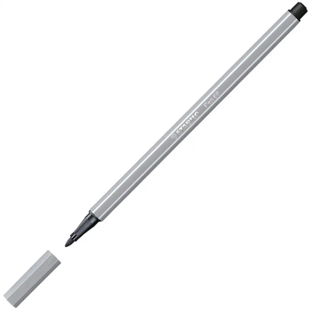 Stabilo: Pen 68 mittleres frostgraues Filzstift
