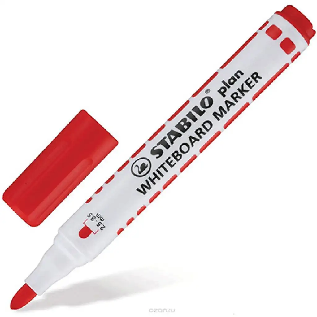 Stabilo: Plan WhiteBoard Marker Tafelstift in Rot kép 2