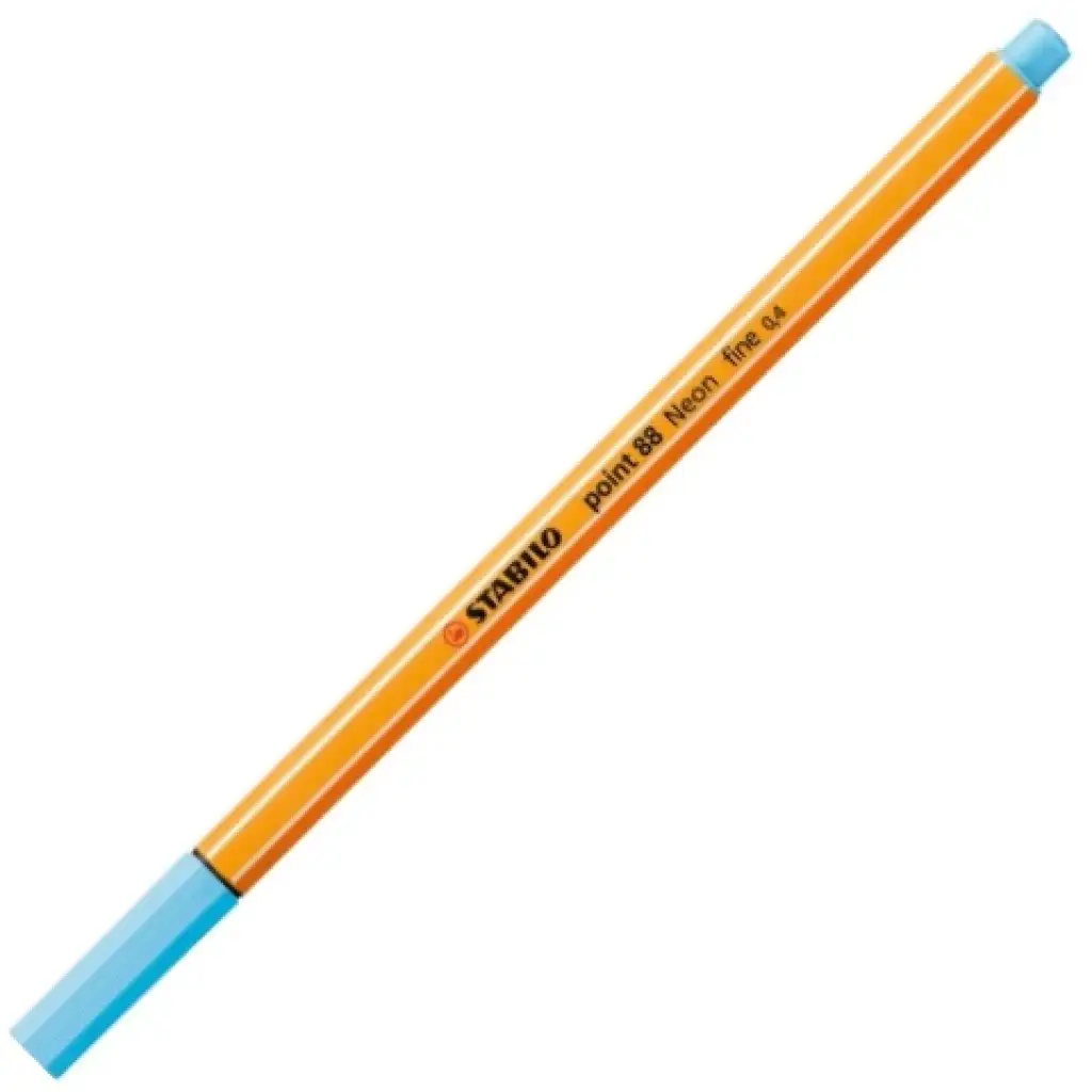 Stabilo: Point 88 Fineliner 0,4mm in Neonblau