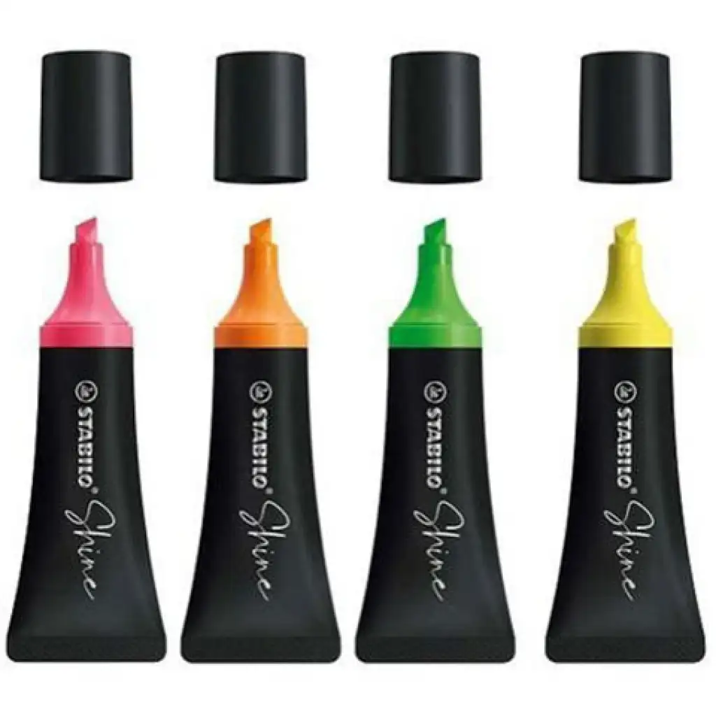 Stabilo: Shine Textmarker-Set 4-teilig kép 2