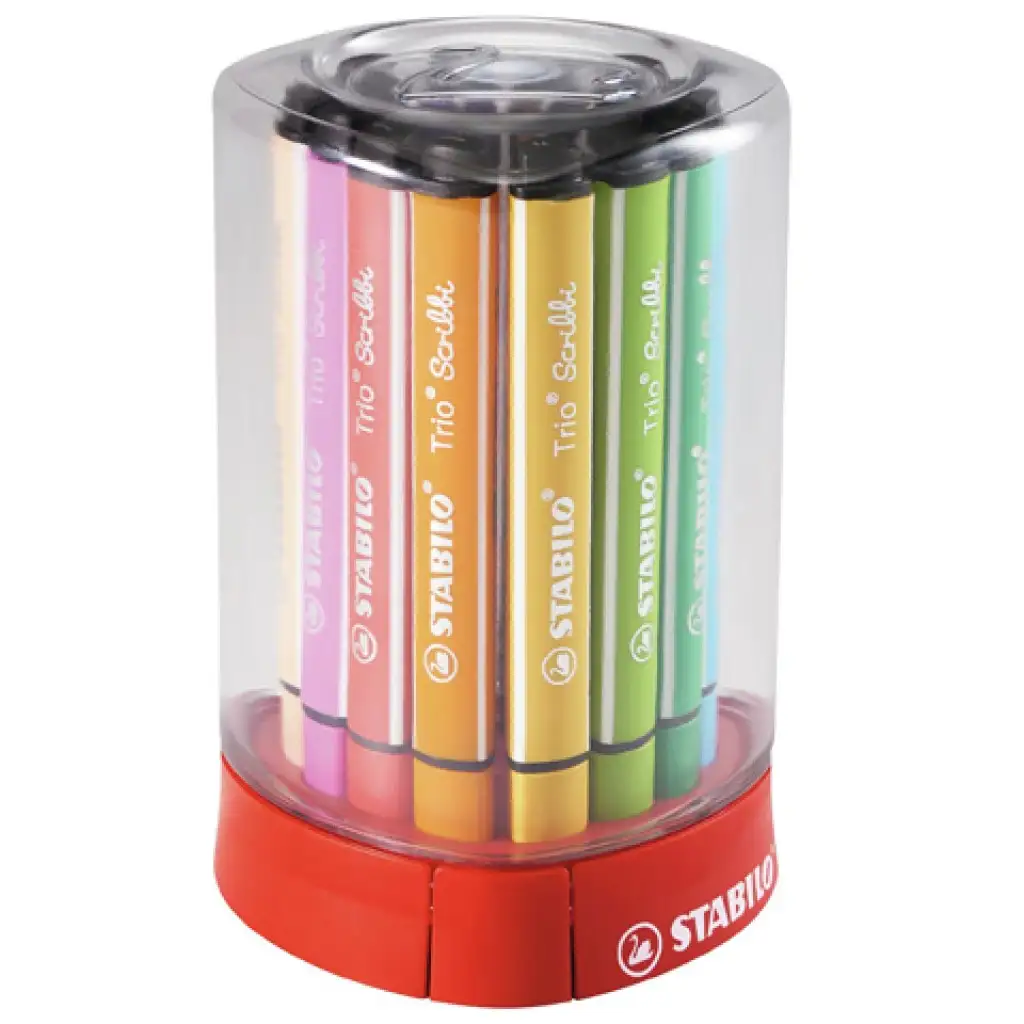 Stabilo: Trio Scribbi Tisch-Filzstift-Set 12 Stück