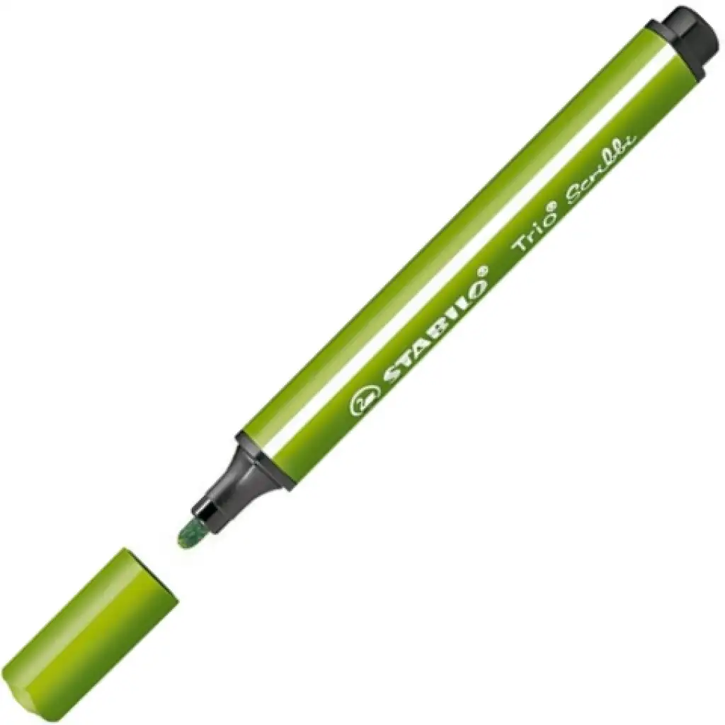 Stabilo: Trio Scribble dreieckiger Filzstift in hellgrün. kép 2