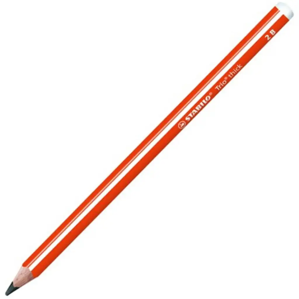 Stabilo: Trio Thick dreieckiger Graphitstift in Orange 2B