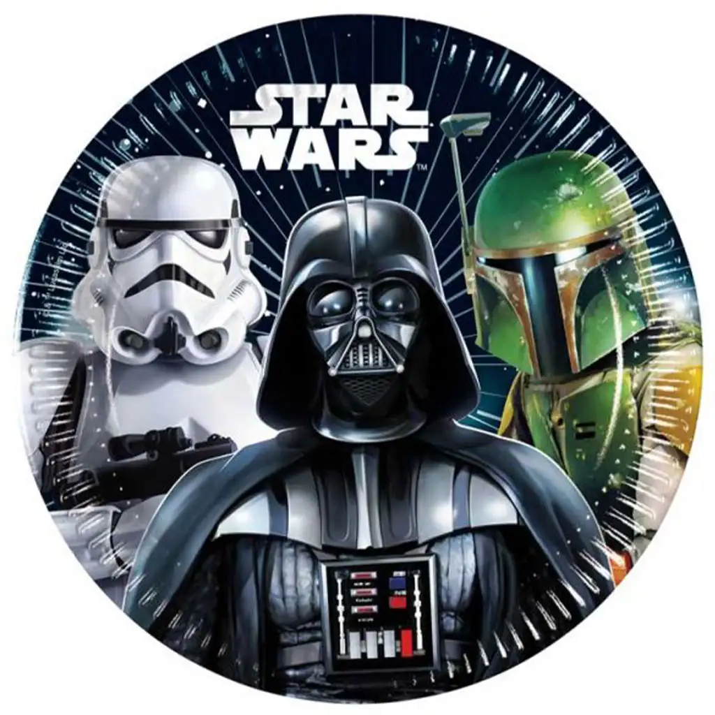 Star Wars 8-teiliges Pappteller-Set 20cm