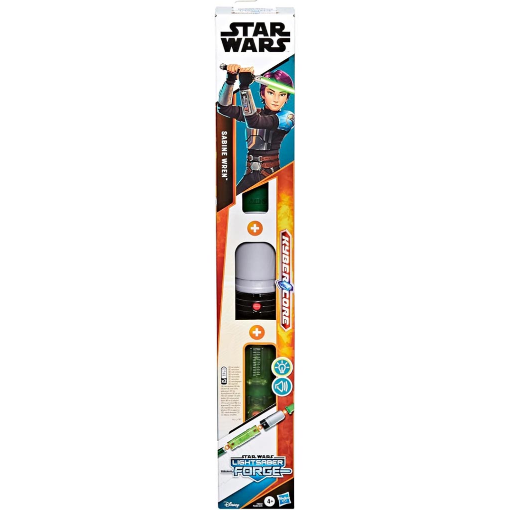 Star Wars Lightsaber Forge: Sabine Wren aufklappbares elektronisches Lichtschwert mit Licht und Sound - Hasbro