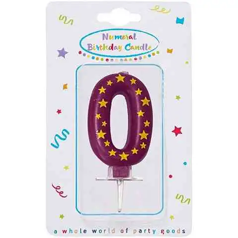 Sternen-Zahlenkerze 0