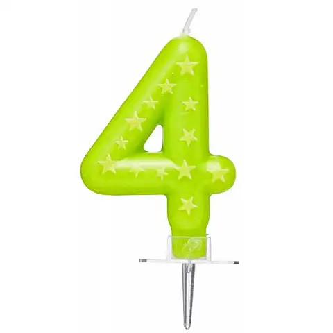 Sternen-Zahlenkerze 4 kép 2