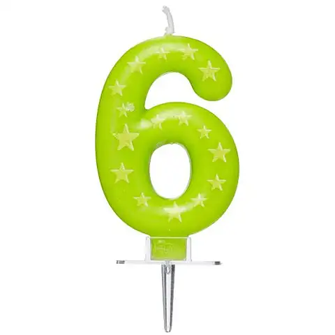 Sternen-Zahlenkerze 6 kép 2