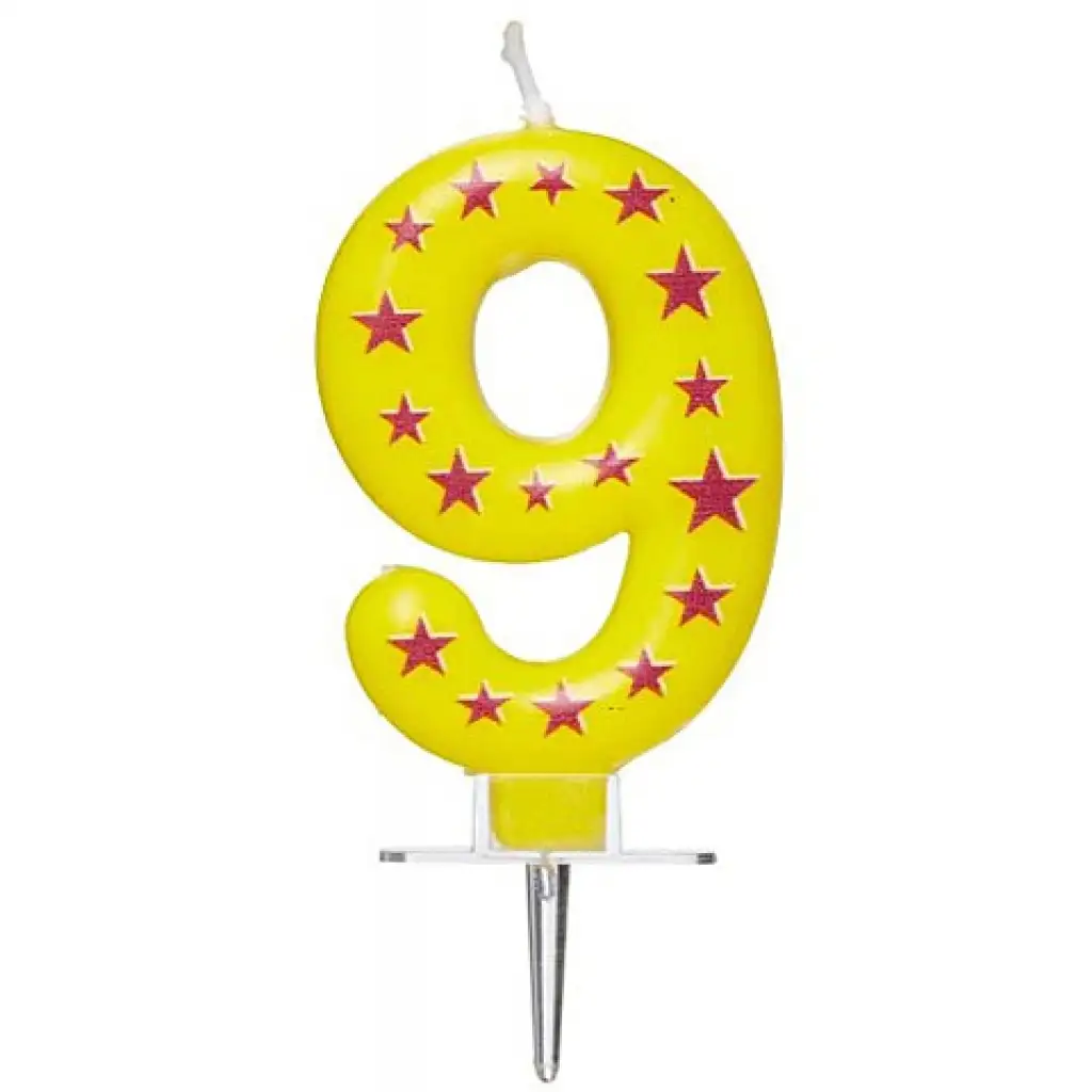 Sternen-Zahlenkerze 9 kép 2