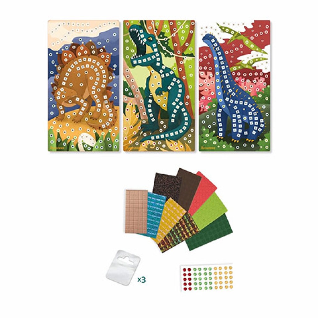Stickn Fun Mosaikbild-Set - Dinosaurier kép 2