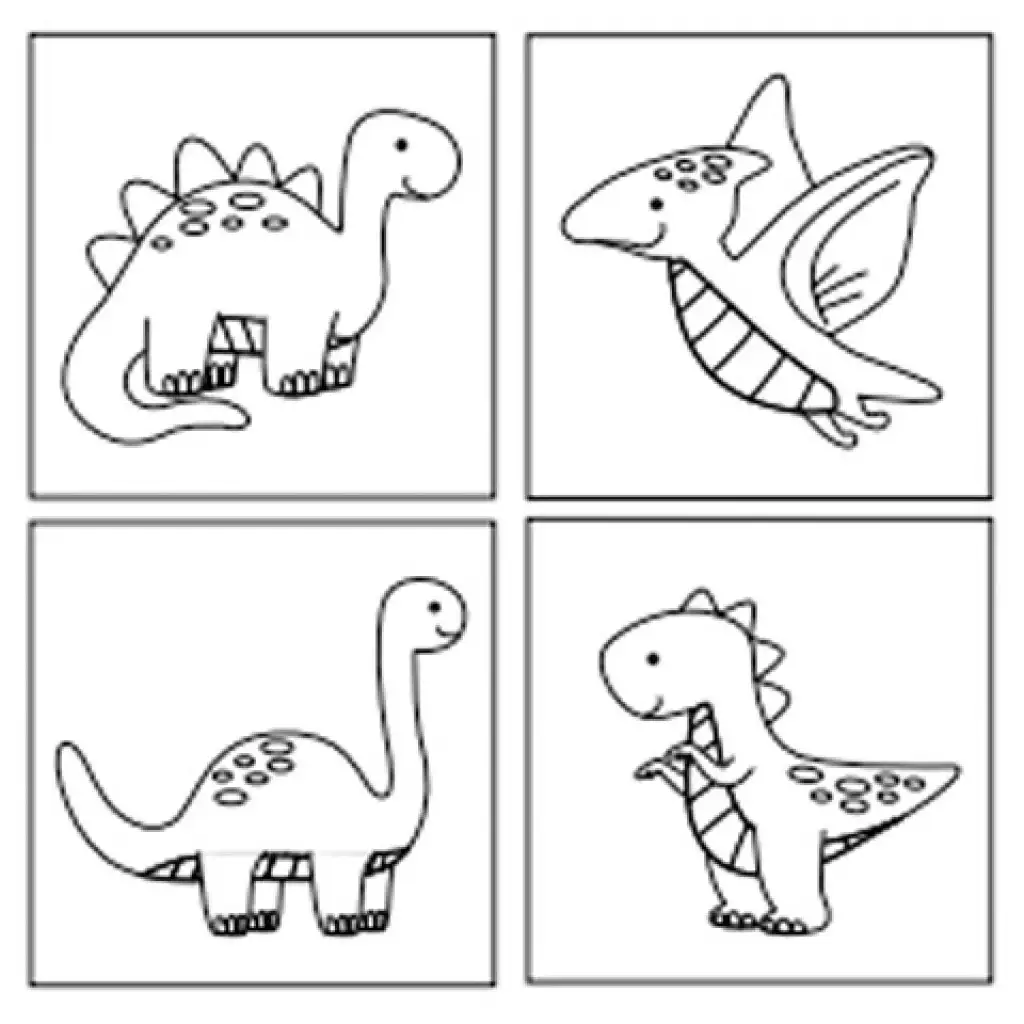 Sticker Art: Dinosaurier ausmalbare Aufkleber-Set - Comansi kép 2