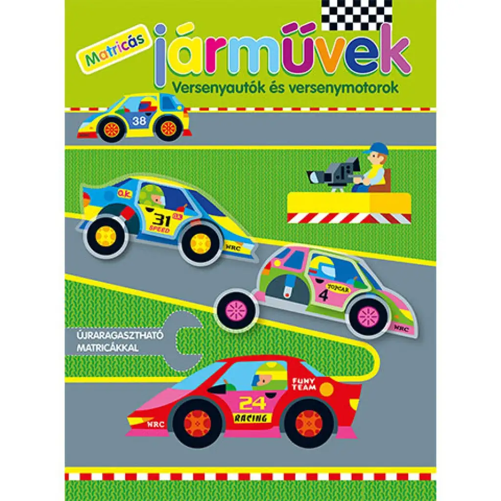 Stickerfahrzeuge - Stickerheft für Rennwagen und Rennmotorräder