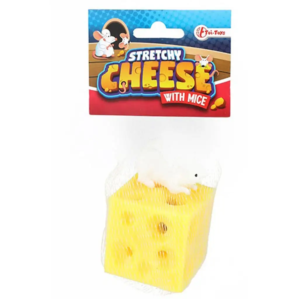 Stretchy Cheese versteckende Maus in zwei Varianten 1 Stück