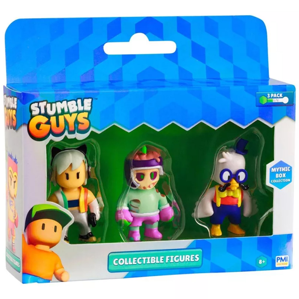 Stumble Guys 3er-Mini-Figuren-Set, verschiedene Ausführungen, Serie 3, 1 Stück