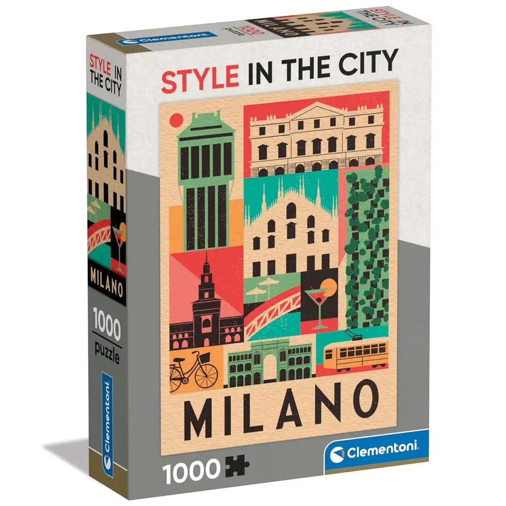 Style in the City Mailand 1000-teiliges Puzzle - Clementoni