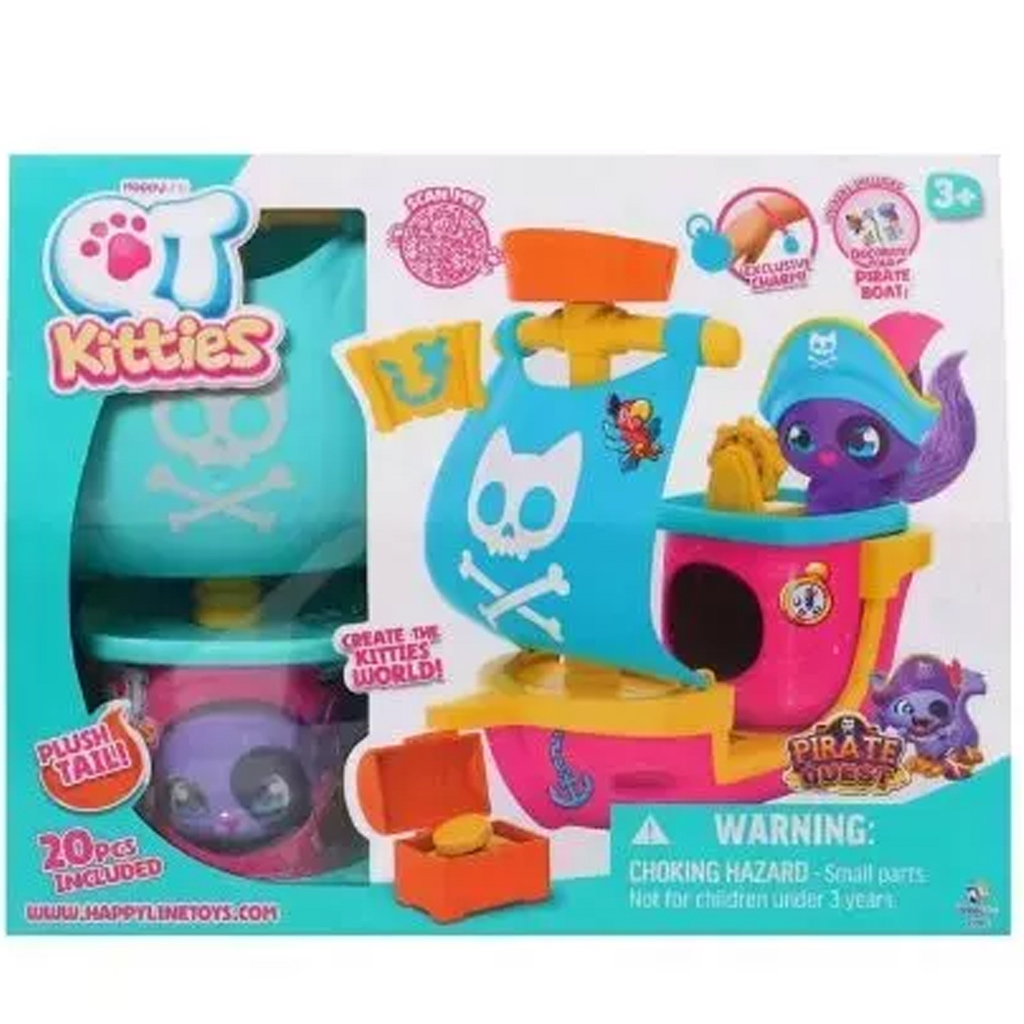 Süße Kätzchen - Piratenschiff-Set