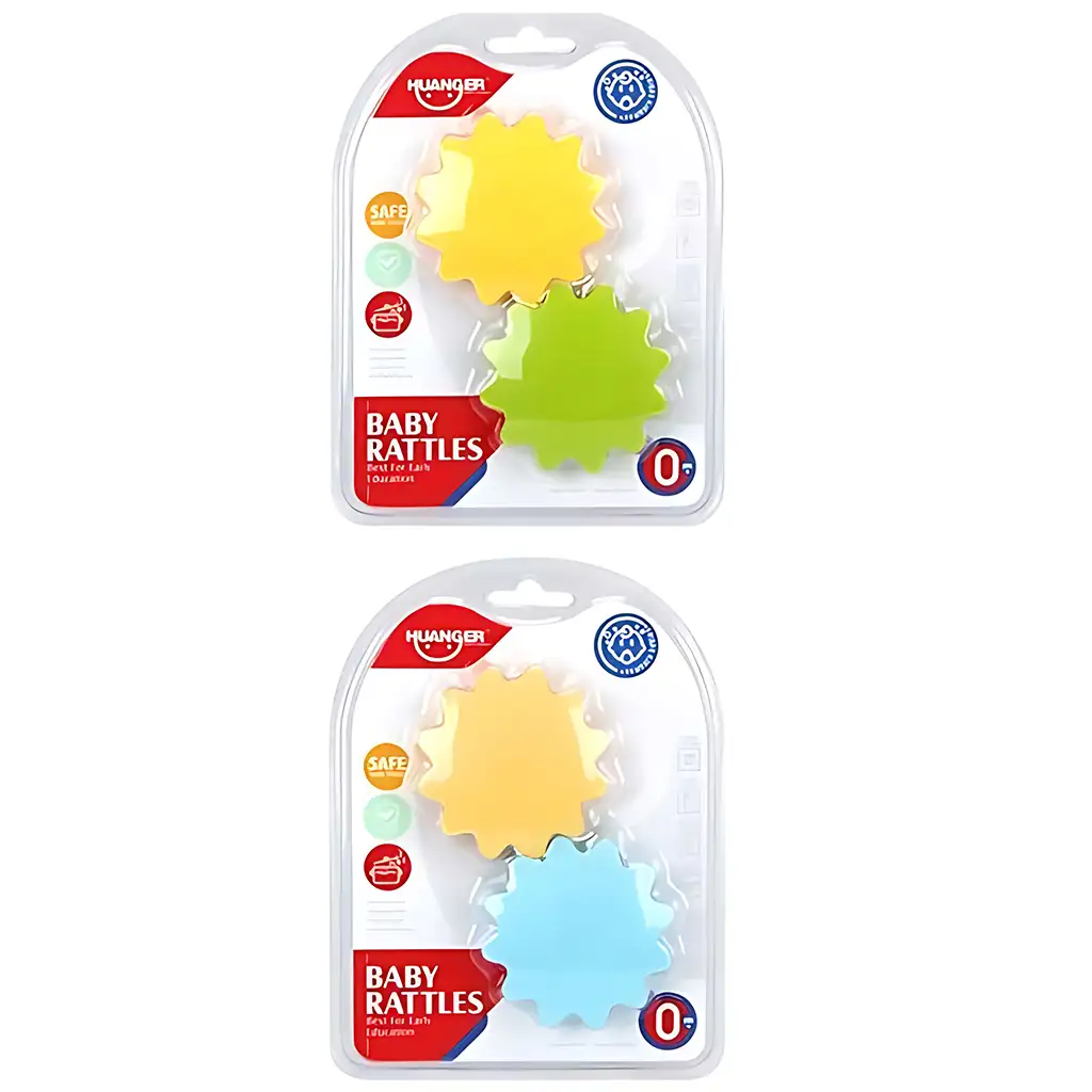 Sun Baby: Zahnrad-Baby-Rassel in zwei Varianten