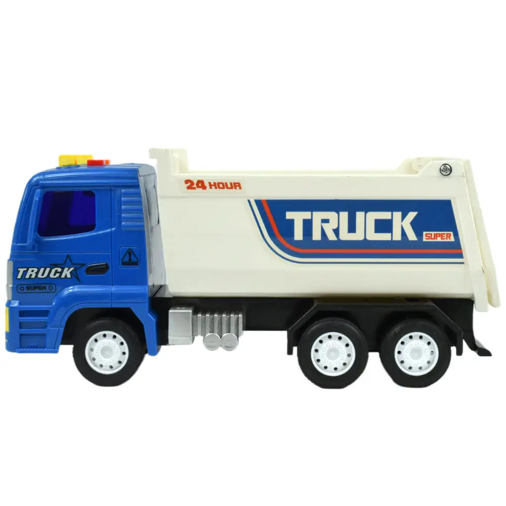 Super Truck: Schwungrad angetriebener blauer LKW 23cm kép 2