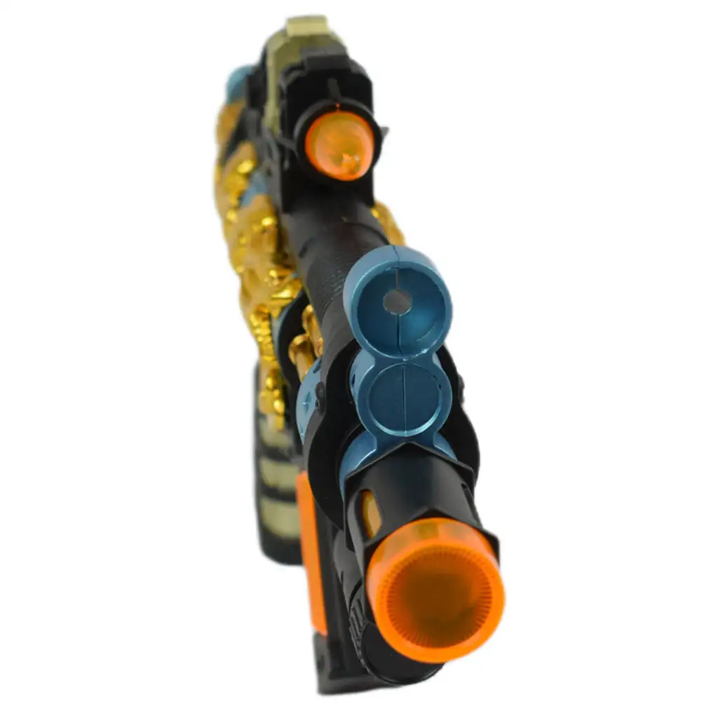 Superwaffen: Maschinengewehr mit Drachenmuster, Licht und Ton 33cm kép 3