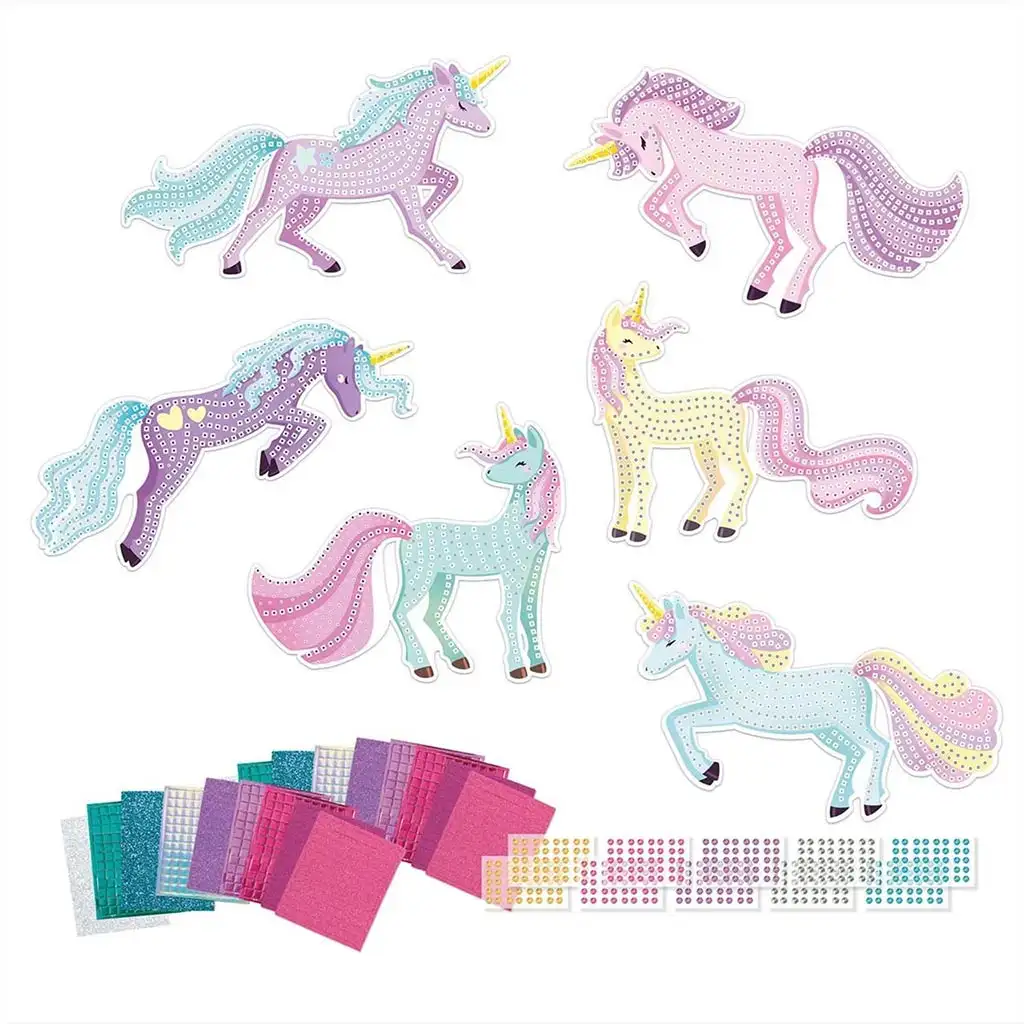 Sycomore Stickn Fun Einhorn großes Mosaikbild-Set kép 2